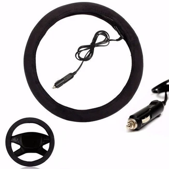 

TIOODRE Steering Covers Heater 12V Car Steering-Wheel Cover Winter Warm Comfortable Heating Steering Wheel Cover 38cm Safety