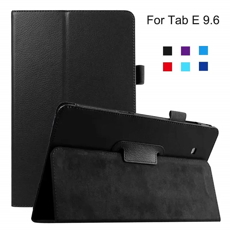 Чехол для samsung Tab E 9,6 чехол для планшета для samsung Galaxy Tab E 9,6 T560 T561 SM-561 SM-T560Fundas кожаный чехол - Цвет: Черный