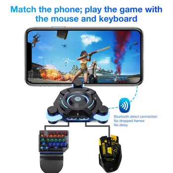 

PUBG Mobile Gamepad Controller Gaming Keyboard Mouse Converter For Android Ios Phone To PC Bluetooth 4.0 Adapter Plug And Play