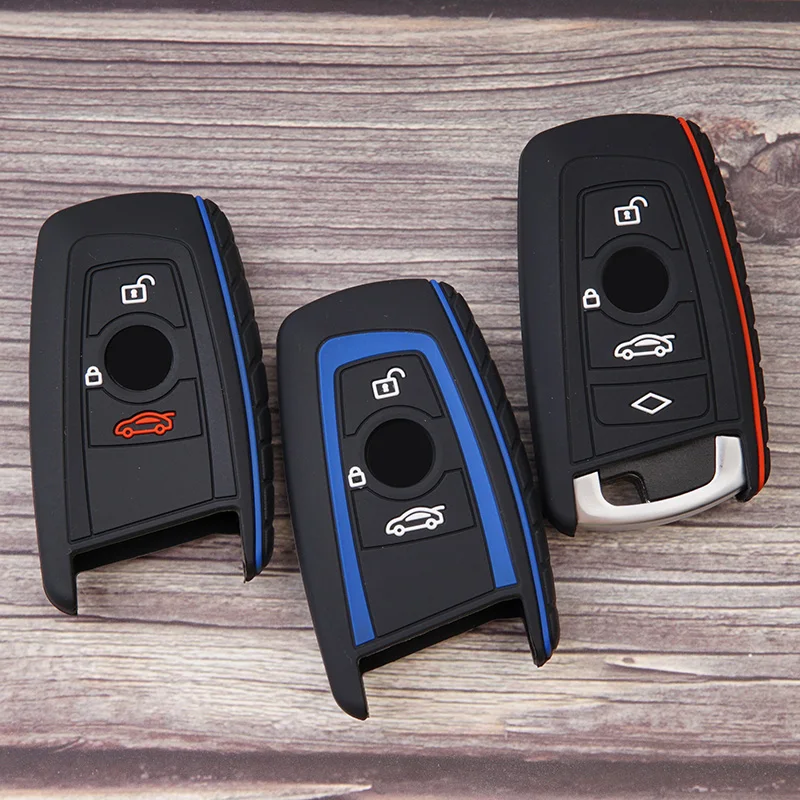 Nueva funda de silicona funda de cobertura de mando a distancia proteger la piel capucha para BMW F10 F20 F30 Z4 X1 X3 X4 M1 M2 M3 E90 1, 2, 3, 5 y 7 de la serie remoto sin llave