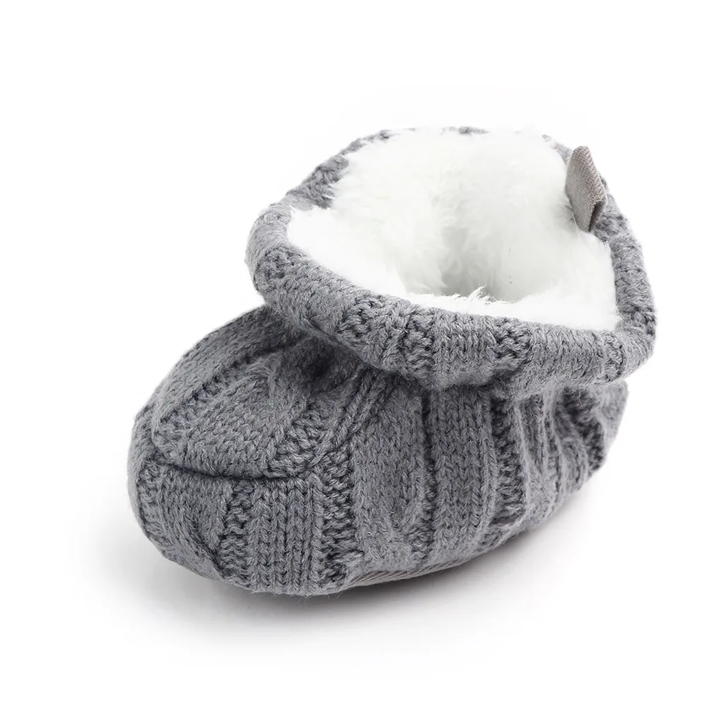 Winter warm wool baby cotton shoes, non-slip soft bottom baby shoes, toddler shoes WJH456