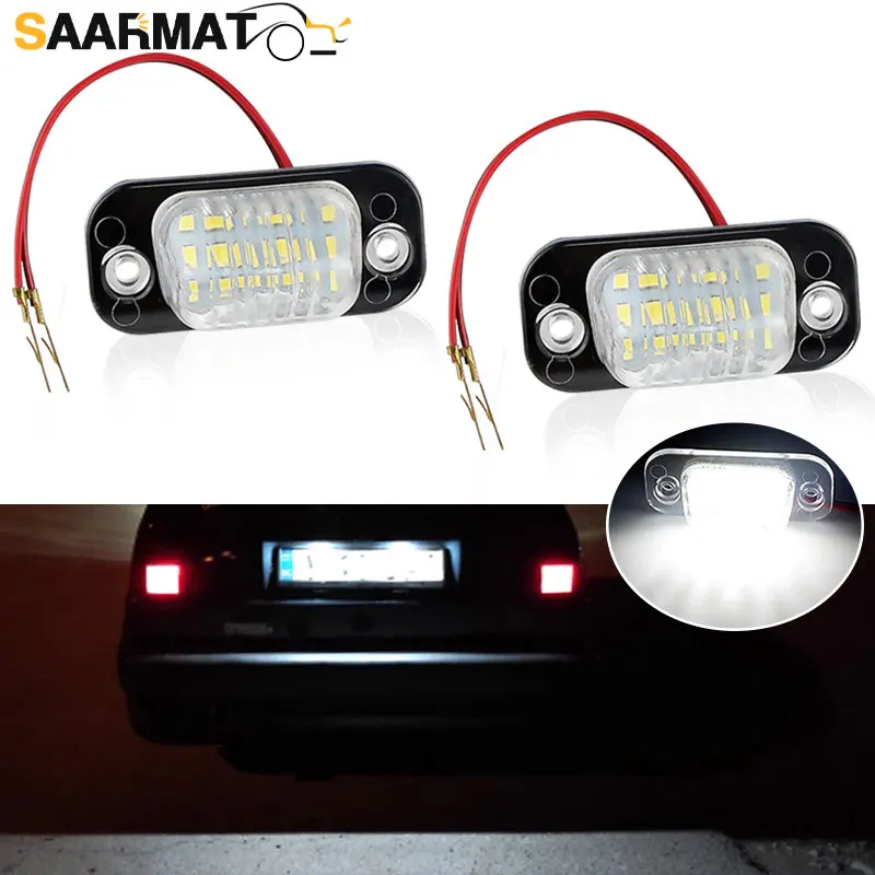 2 шт. светодиодный номерной знак для VW Golf MK3 Polo III Estate классический вариант Поло Seat