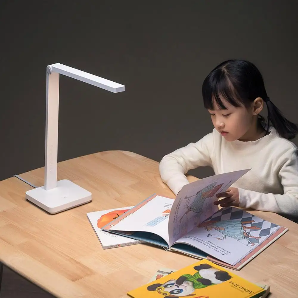 Новинка XIAOMI MIJIA настольная лампа lite Mi LED Настольная для чтения Студенческая