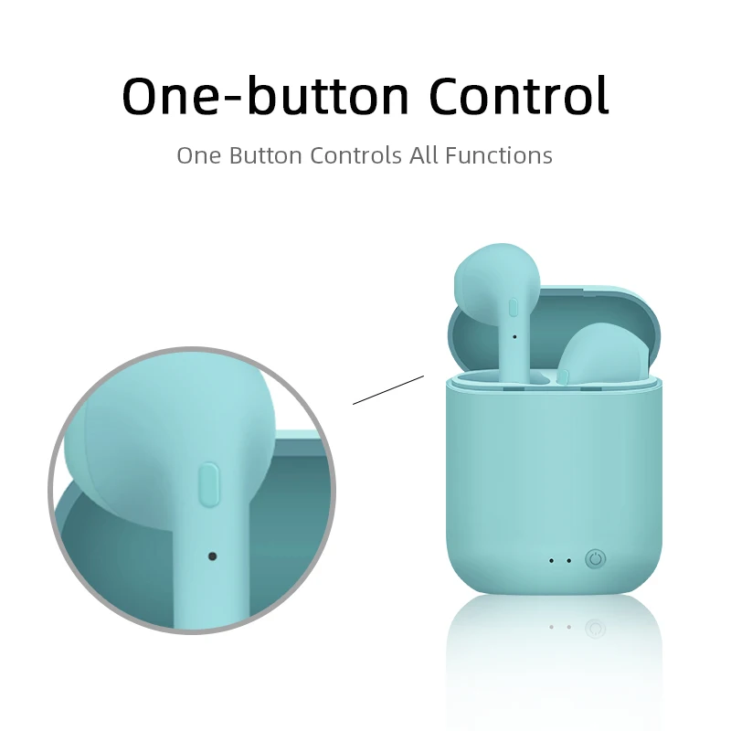 Цветные беспроводные мини наушники I12 TWS Bluetooth 5 0 Беспроводные стереонаушники