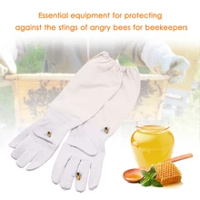 Перчатки для пчеловодства защитные рукава дышащие овчины и ткани Профессиональные перчатки для пчеловодства защитные рукава