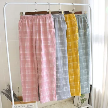 

Cotton Women's Trousers for Spring and Autumn Thin Section Loose Home Pants Multi Color Women Cotton Pajama Pants Women