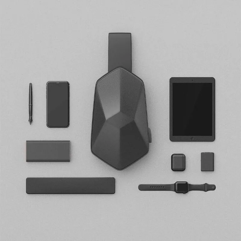 Xiaomi mijia TAJEZZO polyhedron сумка рюкзак водонепроницаемая Спортивная черная камуфляжная сумка на грудь для путешествий кемпинга