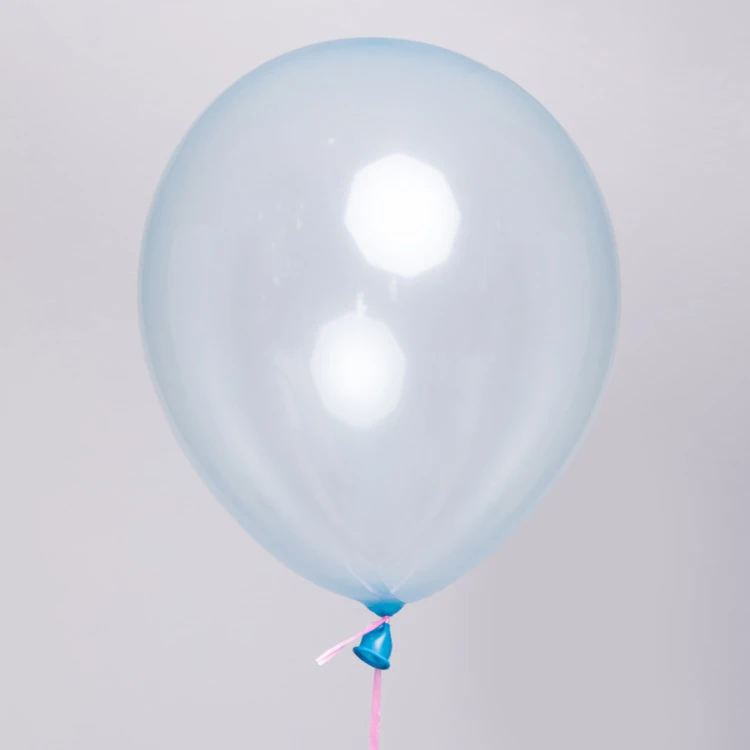 blue 50/100 шт 10 дюймов с украшением в виде кристаллов пузырь воздушных шаров из латекса, прозрачный День рождения Свадебные украшения детский душ блоки игрушки - Цвет: blue
