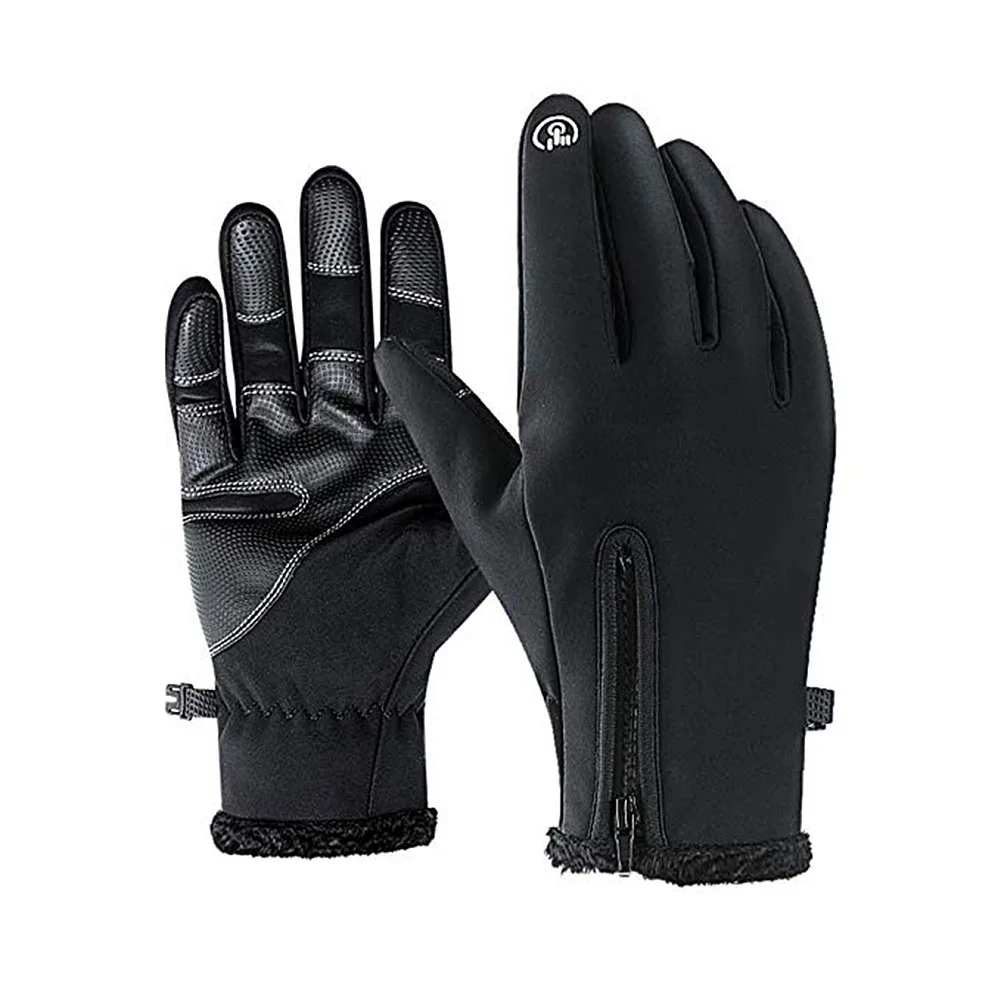 

1 Pair Touch Screen Gloves Mens Winter Warm Gloves Waterproof All Finger Touch Screen Gloves for Cycling Outdoor Work S M L