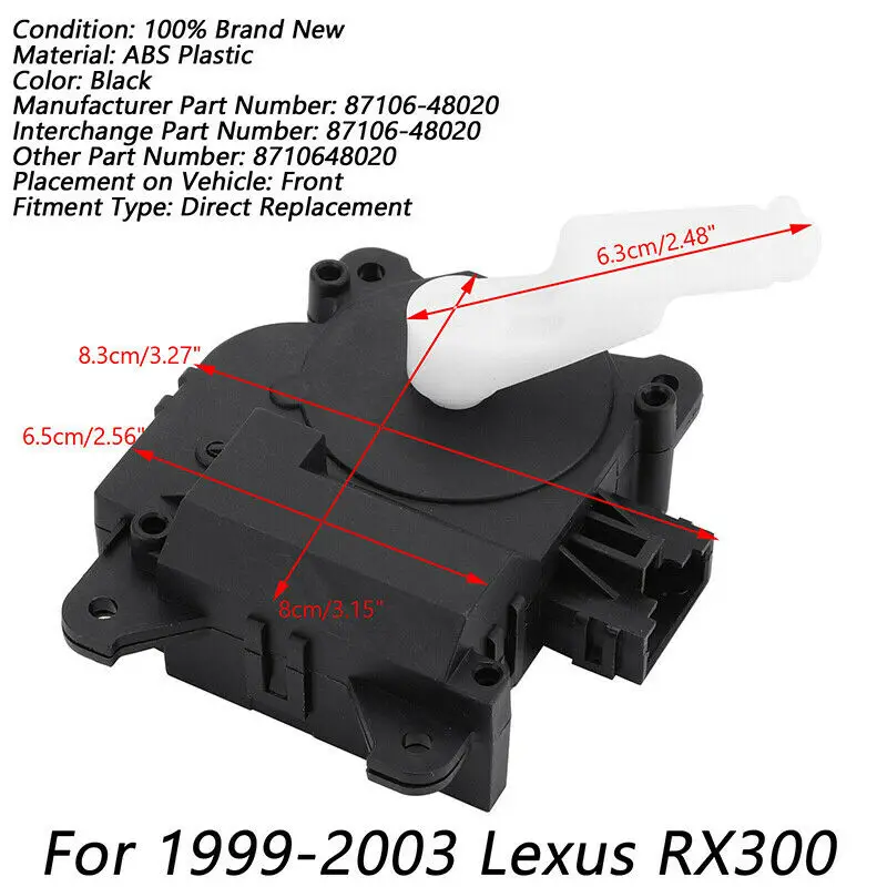 Автомобильный воздушный климат контроль Mix Servo 87106-48020 для Lexus RX300 1999 2000 2001 2002 2003