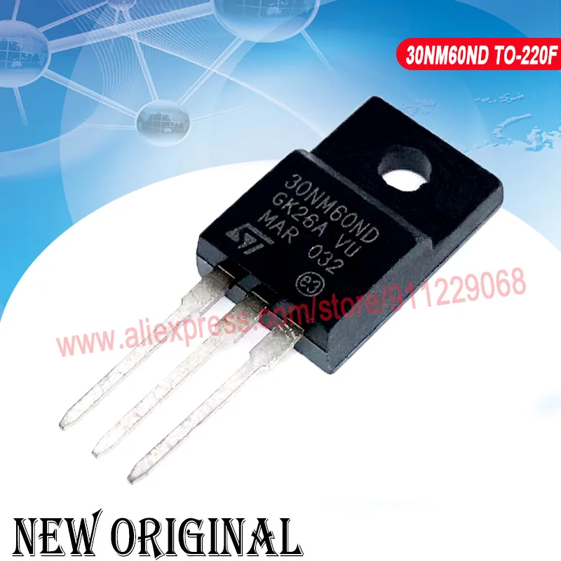 (5 шт.) STF30NM60ND 30NM60ND TO-220F 650V 25A | Электронные компоненты и принадлежности