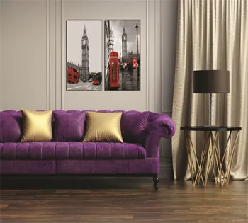 

Nordic Style Architecture Black and White Paintings Cafe Restaurant Bar Living Room Sofa Background Wall Canvas Painting