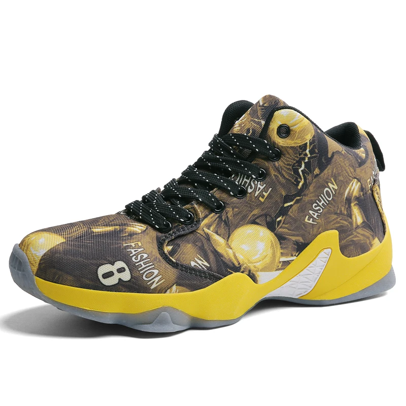 

Mens Basketball Shoes Leather Performance Team Ankle Sports Athletic Sneakers High Top