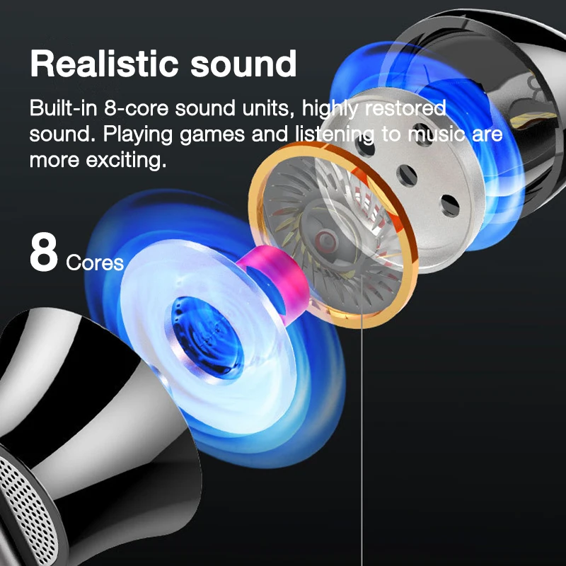Premium EARDECO Wired In-Ear Headphones with Mic - Enhanced Bass & Dynamic Stereo Audio