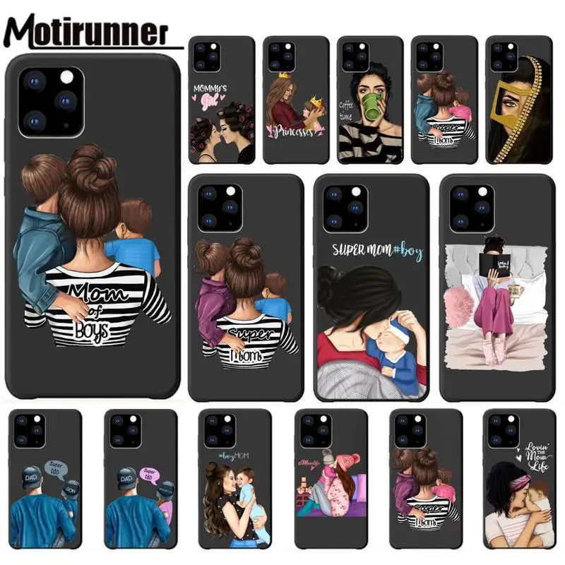 Роскошный чехол для телефона Super Dad Mom Baby Girl Twin Iphone 5s Se 2020 6 6s 7 8 Plus X Xs Max Xr 11 Pro |