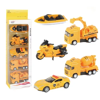

1:64 Children's Simulation Alloy Toy Car Engineering Vehicle Military Missile Set Combination Ornament Model Boy Birthday Gifts