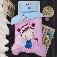 Детский комплект постельного белья juego de cama, детская кровать, хлопковые комплекты для кроваток, милый мультяшный комплект для детской кроватки, в том числе пододеяльник, наволочка и простыня