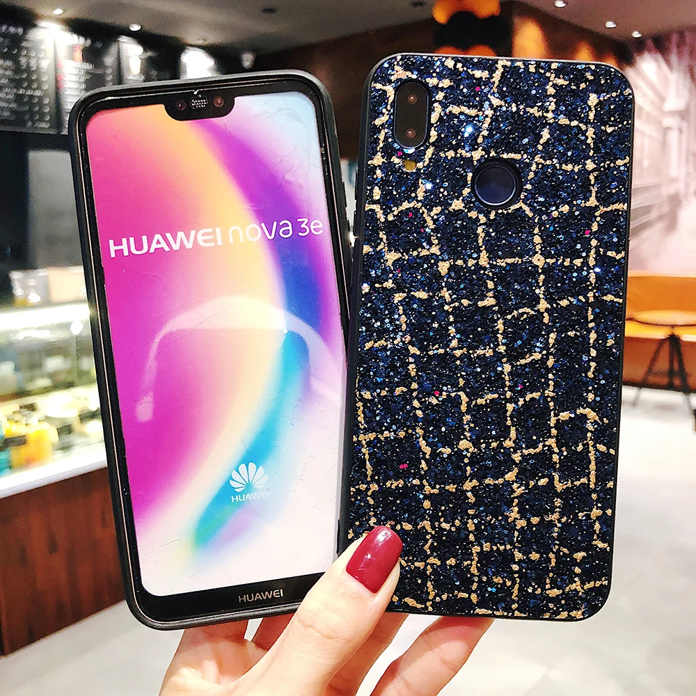 Bling Sequins Coque For Redmi 6 Pro Redmi 6A Redmi 4A Redmi Note 4X Redmi Note 5 Pro Xiaomi 8 6 6X 5X Luxury Golden Lines Cover (12)