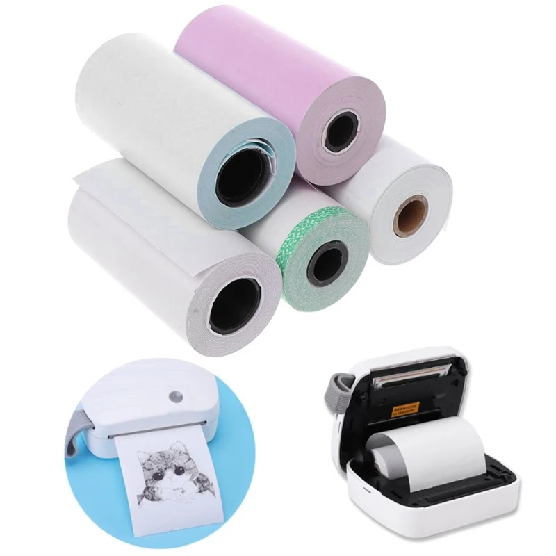 Photo Paper Mini Printable Sticker Roll Thermal Printers Clear Printing Smudge-Proof Portable  Dropship