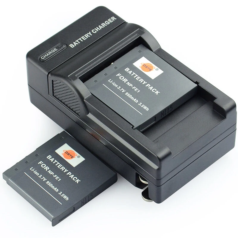 3 шт 950mAh 3,7 V NP-FE1 NPFE1 DSTE литий-ионная батарея камеры DSLR зарядное устройство Комплект для Sony Cyber-shot DSC-T7 DSC-T7/B DSC-T7/S - Цвет: 2Battery1Chaarger
