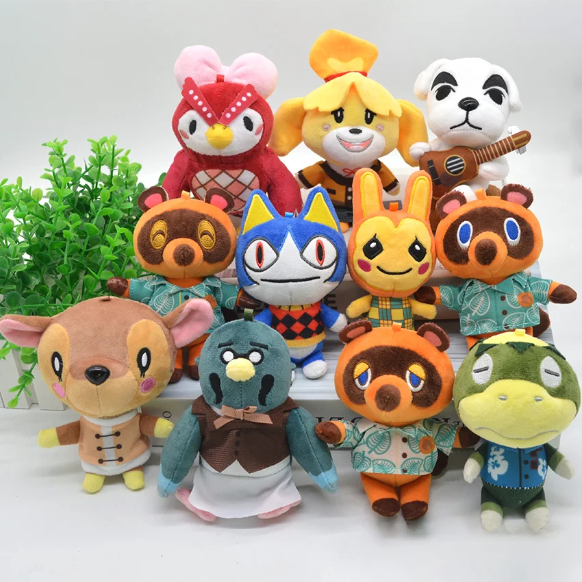 4" Animal Crossing Girl Plush Keychain Toy Pendant Stuffed Doll Kids Cute Gifts 