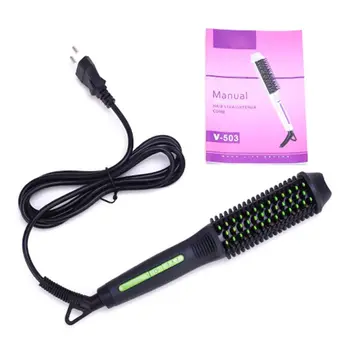 

New Anti-scalding Volume Straight Curl Dual-use Electric Comb Beard Curler Hair Straightener Male Female Styling Combs