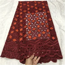 Синий желтый африканский хлопок кружевной ткани новейшее швейцарское кружево Вуаль в швейцарском стиле с камнями для мужчин и женщин вечерние платья