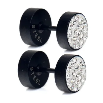 

2020 European and American Stainless steel earrings Crystal from Swarovskis Fashionable wild jewelry Fit Women and female