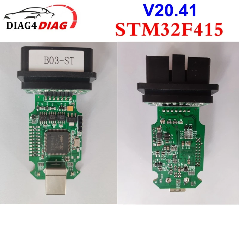 Diagnostic Tool Without Loader V20.41 Support Kline For Volkswagen Audi 1:1 SMT Chip STM32F415VGT6+9241A+TJA10S7+STM 415 | Автомобили и