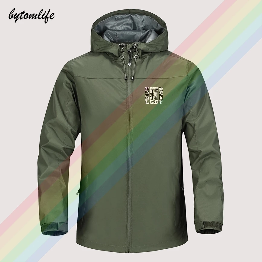 Liberty Guns Beer Trump Outdoor Mountaineering Windproof Jacket Hooded Comfortable Men Women Fashion High Quality Asian Size | Мужская