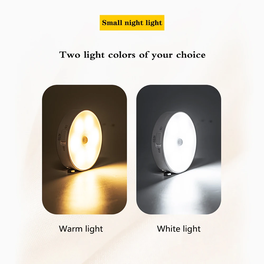 USB Rechargeable Led Night Light PIR Motion Sensor Under Cabinet Lights For Home Wall Lamp Wardrobe Light Kitchen Stairs Light unicorn night light