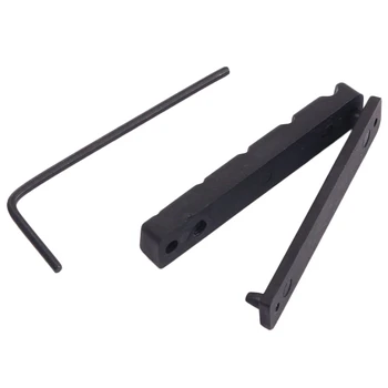 

Adjustable Pom Nut Slotted for 5 Strings Bass Guitar Replacement Parts Black