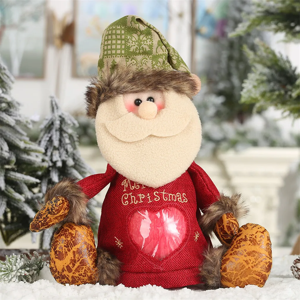 Рождественские украшения, рождественский подарок, Санта-Клаус, снеговик, дерево, игрушка, кукла, подвесные украшения для дома, enfeite# LR3
