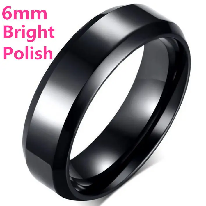 MOREDEAR 4mm 6mm 8mm Bright and Dull Polish Silver Color Titanium Ring For Men and Women Couple Ring 
