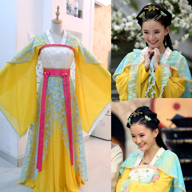 

Ming Dynasty Princess Zhu Ruoqin Costume Hanfu for TV Play Legend of Shaolin CangJingGe Xunzi Classical Dance Stage Show Hanfu