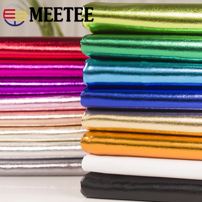 1 шт. Meetee 100*155 см высокая стрейч спандекс бронзовые Блестки Ткань DIY Золотой сценический костюм четырехсторонняя эластичная ткань для одежды