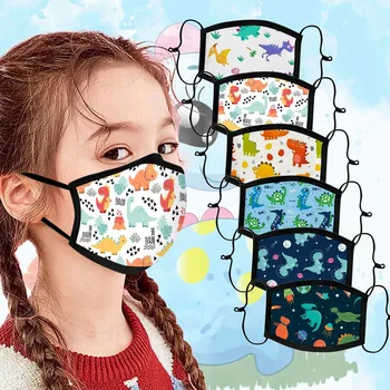 

Children's Adjustable Breathable,washable And Reusable Windproof Printed Face Mask mondmasker wasbaar face mask for kids