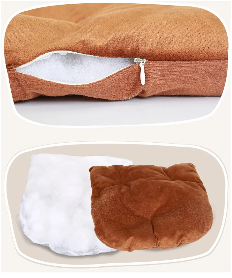 Creative Pet Dog Bed Indoor Cat House Mats Chicken Shape 2 In 1 Use Warm Small for Cats Dogs Nest Collapsible Cat Cave Products
