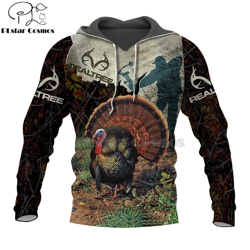 

bow field ANIMALS HUNTING turkey 3D Hoodies Hoodie Men Women New Fashion Hooded Sweatshirt Long Sleeve Casual Pullover coat-2