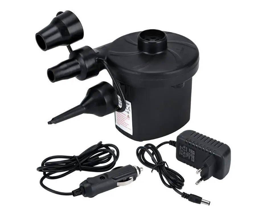 Plugue da Bomba de ar Electropump com 3 Elétrica Bicos Inflar Desinflar Bombas Inflator Carro ue Dc12v - Ac240v 2 Desinflar Bombas Inflator Carro