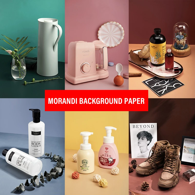 'Buy 5 Free 1'57*87cm Solid Color Double-sided Photography Board Backdrop Waterproof Background Paper Decorations Items for Food