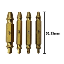 4Pcs New Screw Extractor Drill Bits High Speed Steel Damaged Screw Remover Set 4Pcs New Screw Extractor Drill Bits High Speed Steel Damaged Screw Remover Set