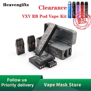 

VXV RB Pod Vape Kit with 2pcs Replaceable Battery & 2pcs 2.5ml Pod & Charging Dock Electronic Cigarette Pod System VS Drag X