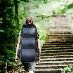 Походные рюкзаки на солнечных батареях, рюкзак с солнечной панелью, вместительная сумка через плечо для пеших прогулок, путешествий