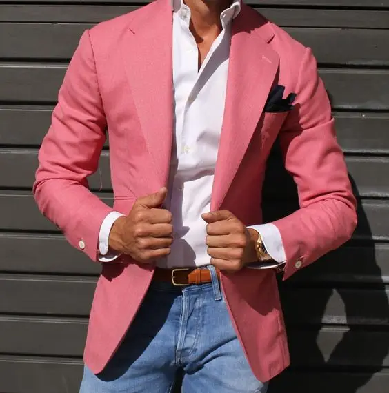 Latest Designs Hot Pink Blazer Casual 