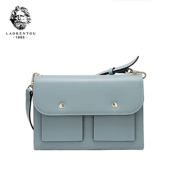 

LAORENTOU New women leather handbags designer bags famous brand women bags fashion cowhide luxury handbags women bags