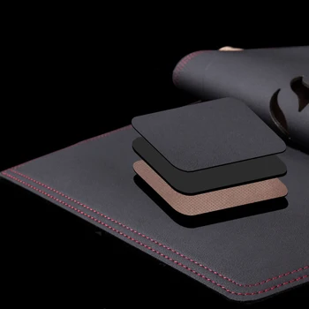 

Dashboard Car Lightproof Pad Microfiber Leather Black Scratch resistance New Durable