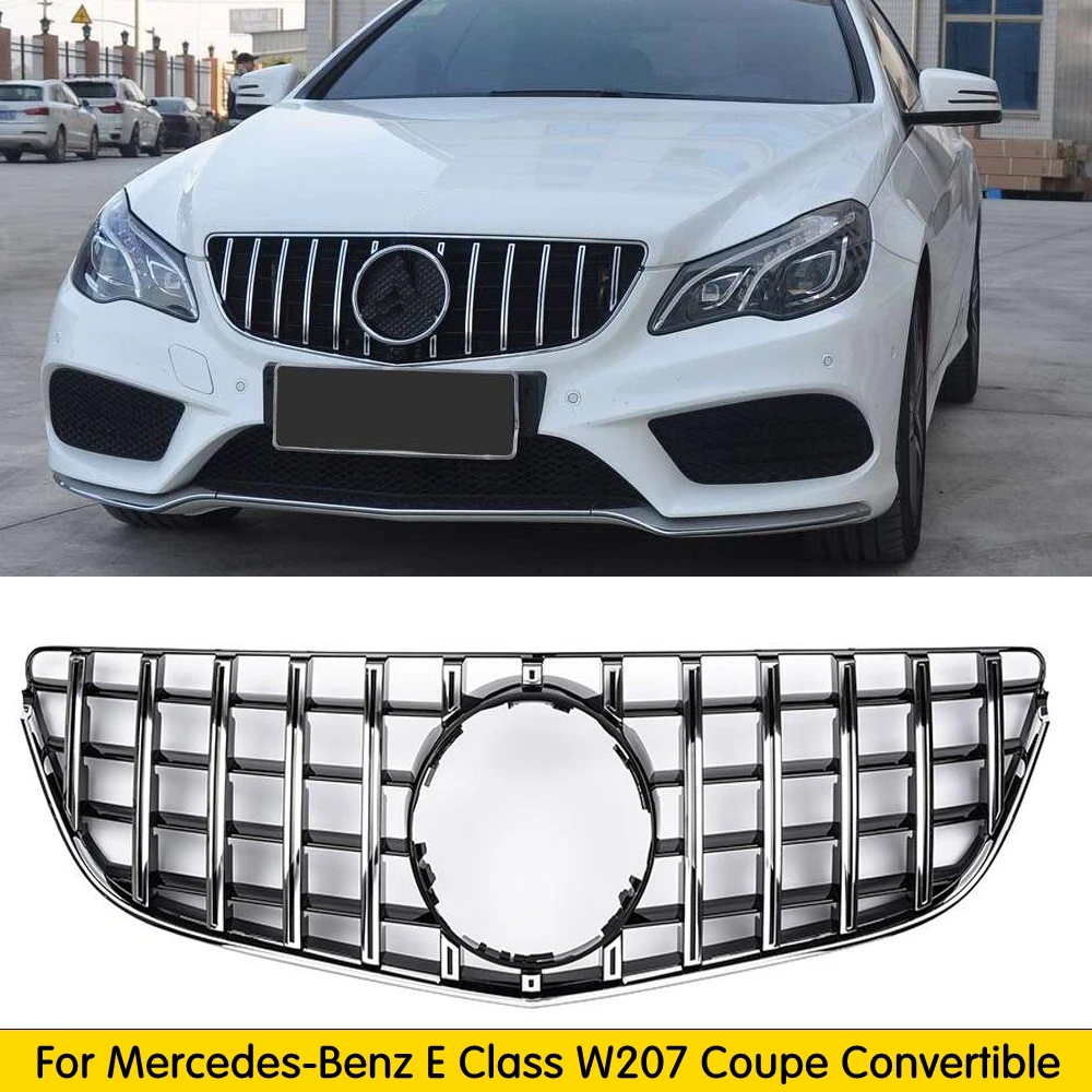 

W207 GT Grill C207 GT Vertical Grille For Mercedes Benz E Coupe Facelift Front Bumper Sport E200 E320 E350 E400 front grill