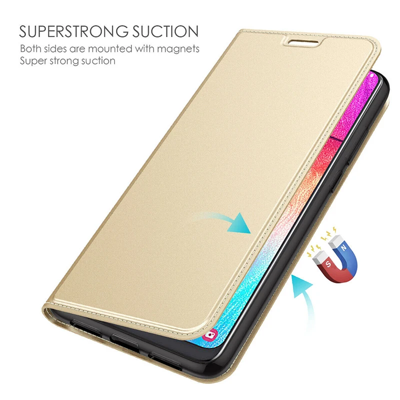 silicone cover with s pen Magnetic Flip Book Case For Samsung Galaxy S8 S9 Plus S7 Edge Note 8 9 A7 A9 2018 A6 A8 J4 J6 S21 Ultra S10e Slim Leather Cover silicone case samsung