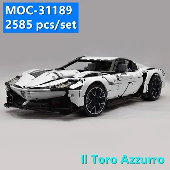 

New MOC SERIES Il Toro Azzurro Super Racing Car Fit LeGINGlys Technic MOC-31189 Model Kits Building Blocks Bricks Toy Kid Gift